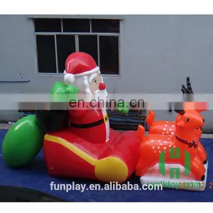 HI Charming Advrtising Inflatable Christmas Old Man Christmas Decoration Santa Claus for Sale thumbnail-4
