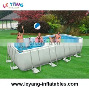Rectangular Metal Frame Pool Best Popular Portable Swimming Pools for Kids Adults thumbnail-1
