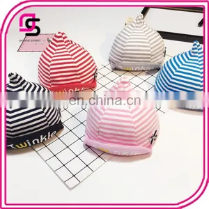 Cute Baby Boys &girls Striped Cotton Hat Good Quality Baby Caps thumbnail-1