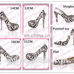 Aidocrystal Classic Pattern Crystal High Heel,new Style Italian Shoes thumbnail-2