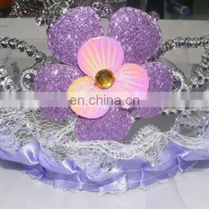 Party Carnival Cheap Child Small Plastic Flower Princess Crown Toys PH-0018 thumbnail-1