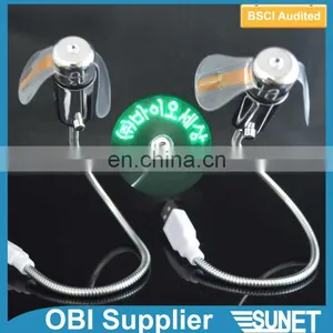 Light up Your Name Custom Flashing Message Computer USB Led Fan thumbnail-1