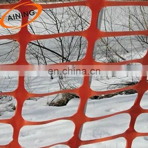PE Plastic Snow Fence / Orange Warning Safety Fence Safety Nets thumbnail-2