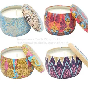 Traditional Design Outdoor Soy Wax Scented Tin Candle Jar Candle thumbnail-2