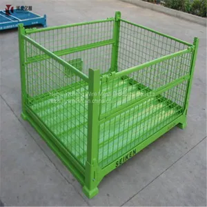 Heavy Duty Collapsible Steel Wire Mesh Pallet Container With Best Price thumbnail-5