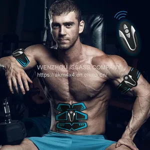 USB Rechargeable Electric EMS Abs Trainer Abdominal Muscle Belt Stimulator Muscle Toner Muscle Training Hotsale in Amazon thumbnail-1