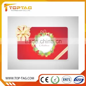 Customized Design PVC Gift Card for Christmas / Festival Celebration thumbnail-2