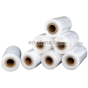 Mini Handle Rolls Stretch Film Transparent LLDPE Packaging Film Green Packing Casting Soft Moisture Proof 50-1000mm 2'' 3'' thumbnail-1