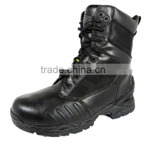 Combat 8 Inches Black Leather Tactical Men Military Boot thumbnail-2