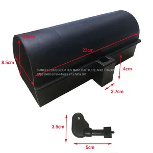 Plastic Mouse Locking Bait Station Rat Rodent Control Trap With Key thumbnail-4