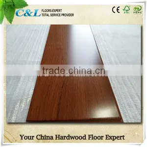 UV Stained Color High Gloss Teak Engineered Wood Flooring thumbnail-1