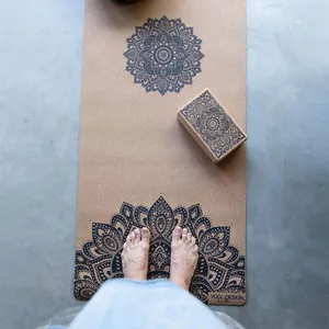Natural Cork Yoga Mat thumbnail-1