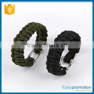Hot Promotion Paracord Survival Bracelet With Log/adjustable Survival Bracelet Wholesale thumbnail-3