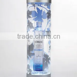 Acrylic Bottle Display With LED Lights ,Printing Acrylic Bottle Stand for Advertisement thumbnail-1