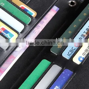 Business Men Card Holder Long Style Clutch Multifunction Wallet High Capacity Ostrich Leather Gift Purse for Businessmen thumbnail-6