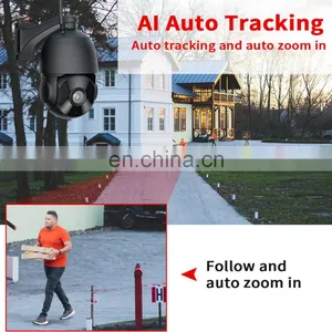 5MP Wireless WIFI Security IP Camera HD 30X Zoom PTZ Outdoor Home Surveillance Dome Cam CCTV 80M IR Night Vision CamHipro thumbnail-4