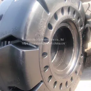 Solid Tire 26.5-25 Roller 60 Forklift Engineering Solid Wheel Mining Loader Explosion-proof Wear thumbnail-5