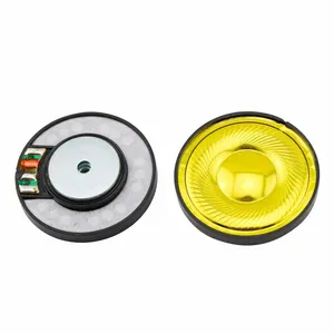 40mm Headphone Driver Unit 32 Ohm Speakers Gold Metal Speaker thumbnail-4