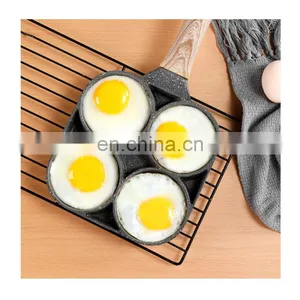 Nonstick 4 Round Holes Egg Pancake Aluminum Skillet Fry Pan thumbnail-4