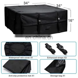 Universal Vehicle Folding Waterproof Roof Top Rack Luggage Cargo Plastic Bag thumbnail-2