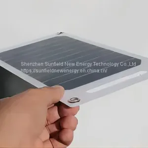 7W 6.6V Portable Mono Flexible Solar Panel for Phone Charging thumbnail-5