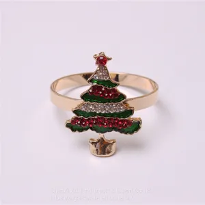 Xmas Table Decoration Metal Reindeer Horn Tissue Wedding Banquet Hotel Table Christmas Napkin Ring thumbnail-2