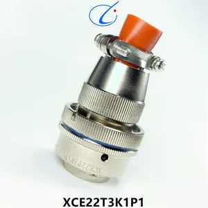 XCE Series Circular Connector Plug Socket XCE22T3K1P1 XCE22F3Z1P1 thumbnail-1