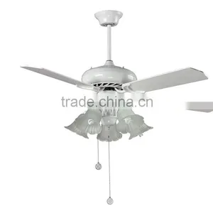 White Decorative Ceiling Fan With Lighting thumbnail-1