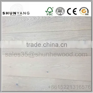 18mm,14mm,15mm UV Lacquered Brushed Oak Engineered Wood Floor thumbnail-3