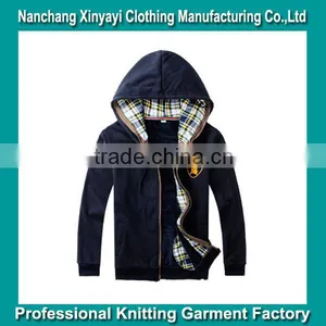 Embroidery Men's Zip up Hoodie Jackets in Bulk From China Supplier thumbnail-1