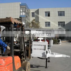 Portable Type HF120W Water Drilling Rig Working With Mud and Air thumbnail-3