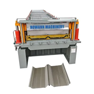 Hot Selling Self Click Lock Roof Roll Forming Machine Standing Seam Roll Forming Machine for Roofing Machinery thumbnail-1