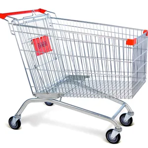 Galvanized Supermarket Cart for Supermarket thumbnail-1