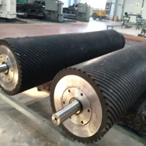 Custom Grooved Rubber Rollers Manufacturer - Helical, V, U, Herringbone & More thumbnail-5