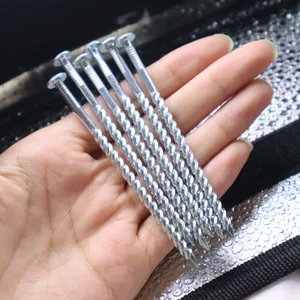 China Galvanized Twist Nails With Plastic Caps thumbnail-4
