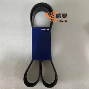 Original Volvo Engine Fan Belt 15078671 for Wheel Loader Spare Parts Machine in Stock. thumbnail-1