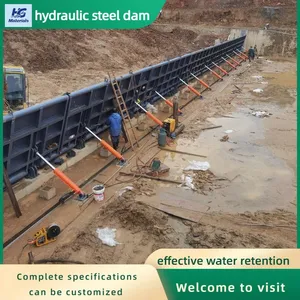 Hydraulic Flap Gate, Curved Steel Hydraulic Dam, Easy to Operate and Long-lasting thumbnail-5
