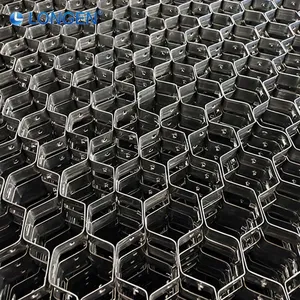 Honeycomb Steel Metal Cellular Grid Refractories Standard Bonding Hole Custom Heat-Resistant Tortoise Shell Net thumbnail-1