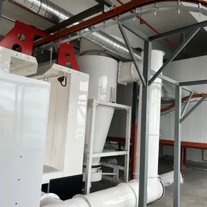 Manual Powder Spray Booth for Large Metal Fabrication Parts in Automotive Manufacturing thumbnail-3