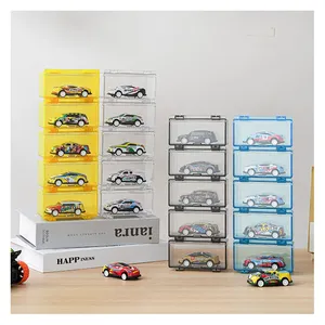 Professional Plastic Protective Toy Storage Box HotWheels 1/64 Model Cars Display Case for Wholesale thumbnail-3