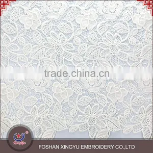 Professional OEM/ODM Manufactur Japanese Voile Cutwork Embroidery Polyester Lace Fabric Designs thumbnail-1