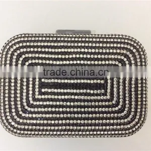 Mesh Crystal Clutch Evening Bags/women's Bags,available in Colors thumbnail-1