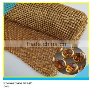 Aluminum Rhinestone Net Mesh Ss6 2mm Jet Black Crystal Silver Roll thumbnail-4