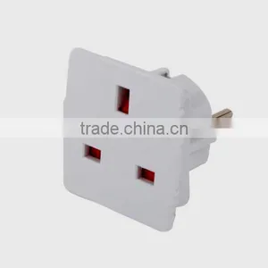 CE ROHS Approved High Class EU Europe Spain Greece Type C to UK Singapore Malaysia Type G Plug Travel Adapter Converter thumbnail-3