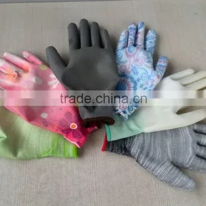 White Nylon Liner pu Coated Gloves En388 thumbnail-3
