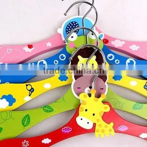 Wholesale Colorful Wooden Baby Hanger thumbnail-1