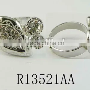 New Fashion Laser Rhinestone Ring thumbnail-1
