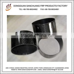 Light Weight Carbon Fiber Hollow Pipe Big Sizes thumbnail-1