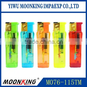 Five Transparent Colors Refillable Electric Cigarette Lighter thumbnail-1
