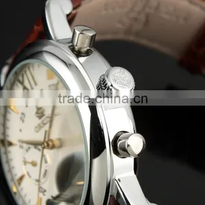Tourbillon Automatic Leather Watch WM307 thumbnail-3